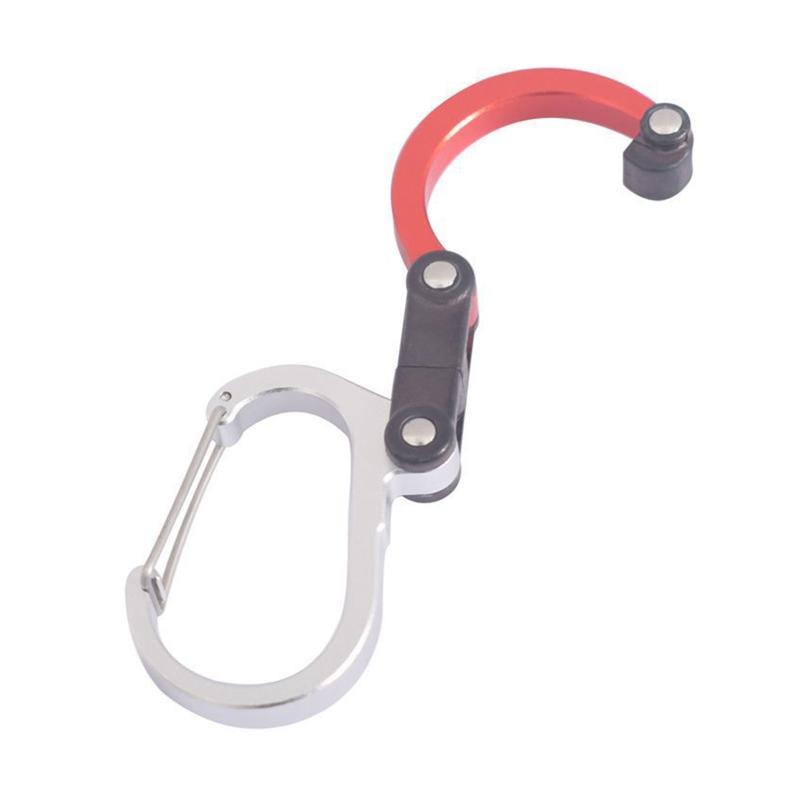 360 Degree Rotatable Aluminum Alloy Carabiner Hook Hammock Swivel Clip Hook Hiking Camping Tent Hook Pet Safety Buckle