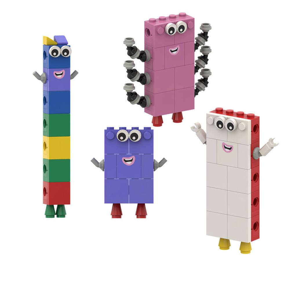 No.1-10 Building Block Set For Children Creative Math Number Figure 1 To 10 Early Educational Toy Gifts For Boys Girls
