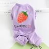 Cotton Pet Dog Clothes Loungewear Small Dog One-piece Four-legged Pants Spring and Summer Thin
