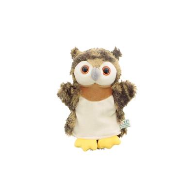 PUPPET COLLECTION NATURE & FARM Owl Hand Puppet, Brown, Kids