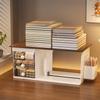 Desktop Organizer Office School Desk Multi-Compartment Book Stand Pen Holder Drawer Box Modern Minimalist Storage