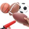 1 Stück Mini aufblasbarer Rugby & Basketball & Fußball Langlebige Trainingsspielzeuge für Hunde Interaktives Apportierspiel Kauspielzeug XJM