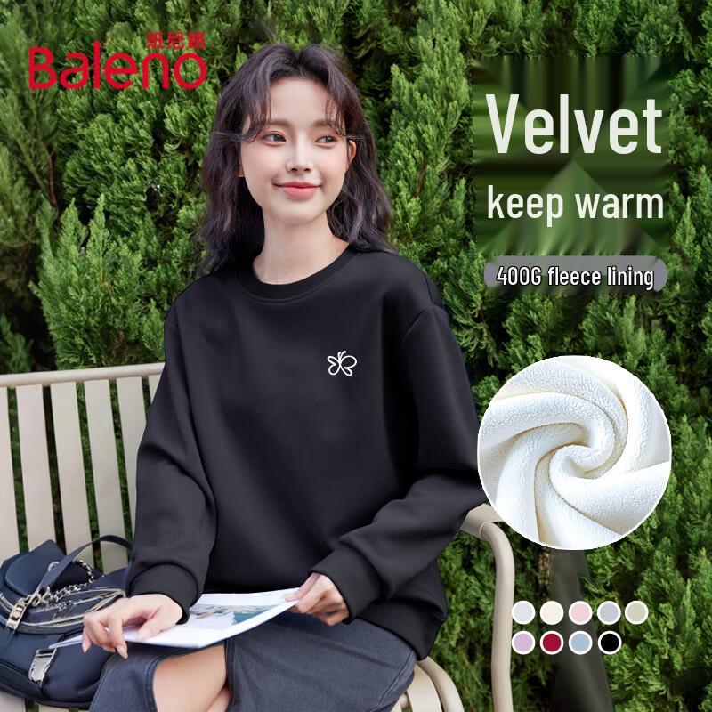 Baleno Women's Winter Fleece Crew Neck Sweatshirt