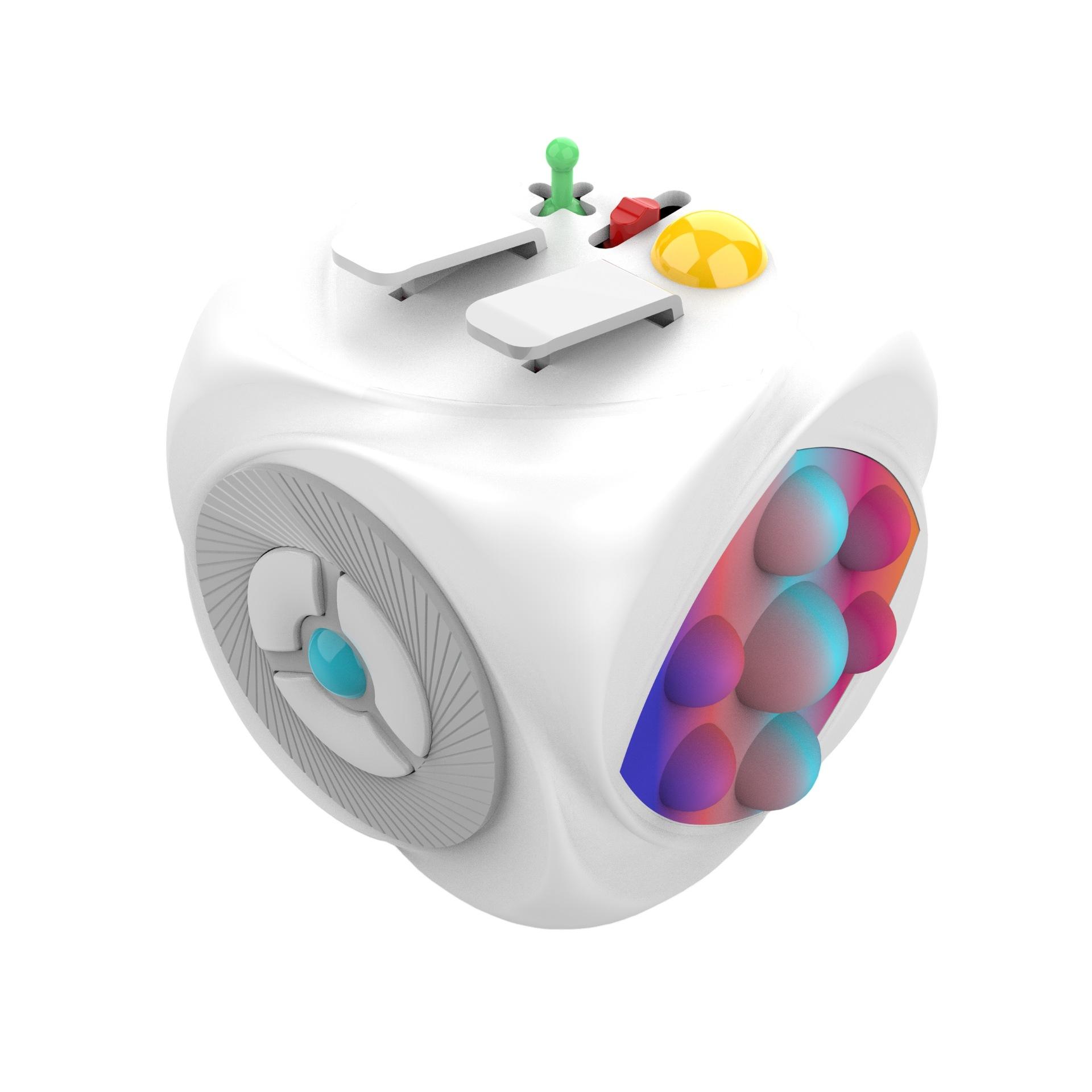 

Magic Puzzle Fidget Toy Relieve Stress Release Magic Box Early Education Gift білий