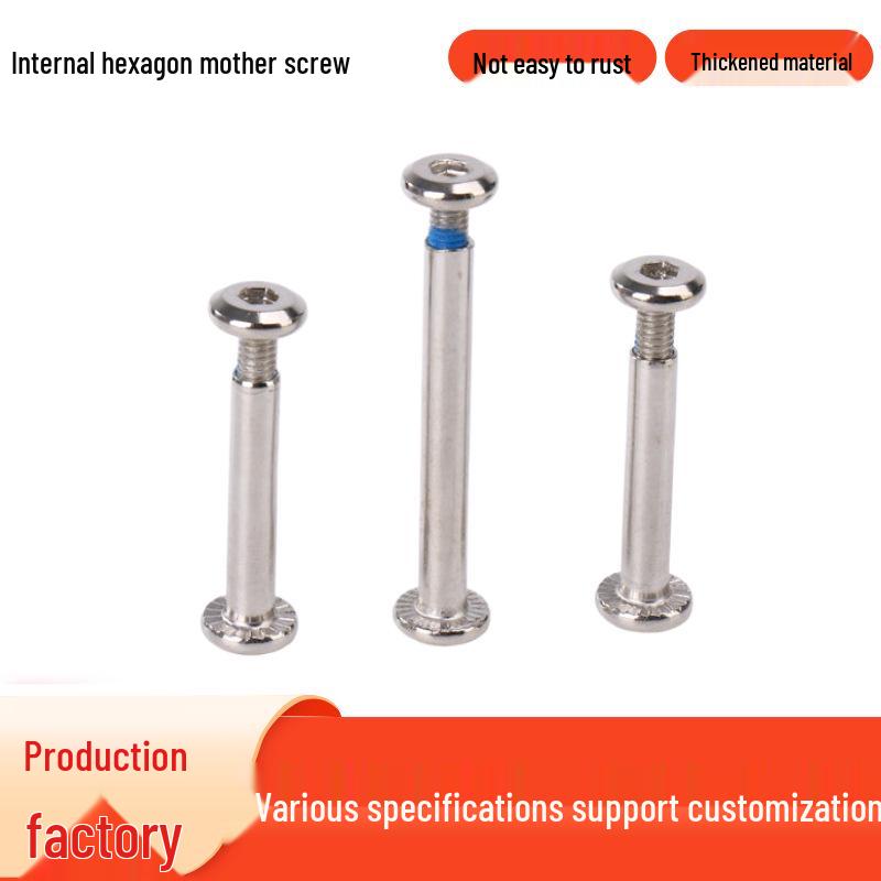 Шестигранный винт с цилиндрической головкой из нержавеющей стали 304 с запираемым заклепкой-зажимом. 6x30 mm, M5 bolt