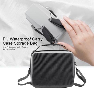 Portable Pu Storage Shoulder Bag Pouch Suitcase For Dji Mavic Mini Drone Waterproof Handbag Protective Bag Accessories