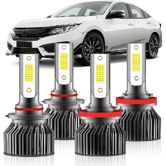 Compatible For GMC Yukon 2007 2008 2009 2010 2011 2012 2013 2014 Fog Light Bulb,Pack Of 4