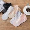 Women Anti Skid Liner Summer Lace Socks Cotton Hosiery Boat Socks Low Cut
