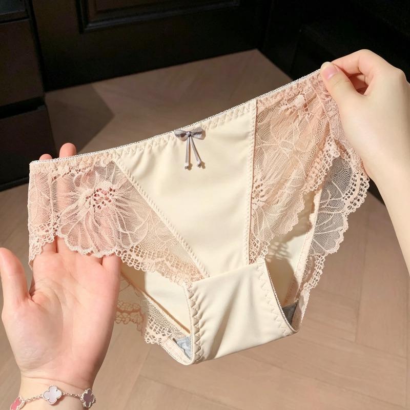 Chiloți tanga de vară subțiri pentru femei, stil nou, pură dorință, sexy, din dantelă, respirabili, mătase de gheață, talie joasă