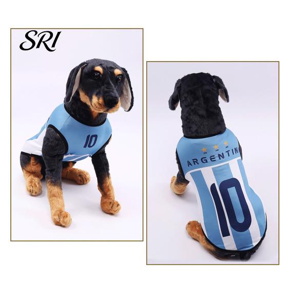 Ademend Huisdier Shirt Voetbalshirt Hond T-shirt Tanktop Mouwloos Zomer Voetbal Mesh Kleding Speldag Outfit voor Kleine Middelgrote Grote Honden