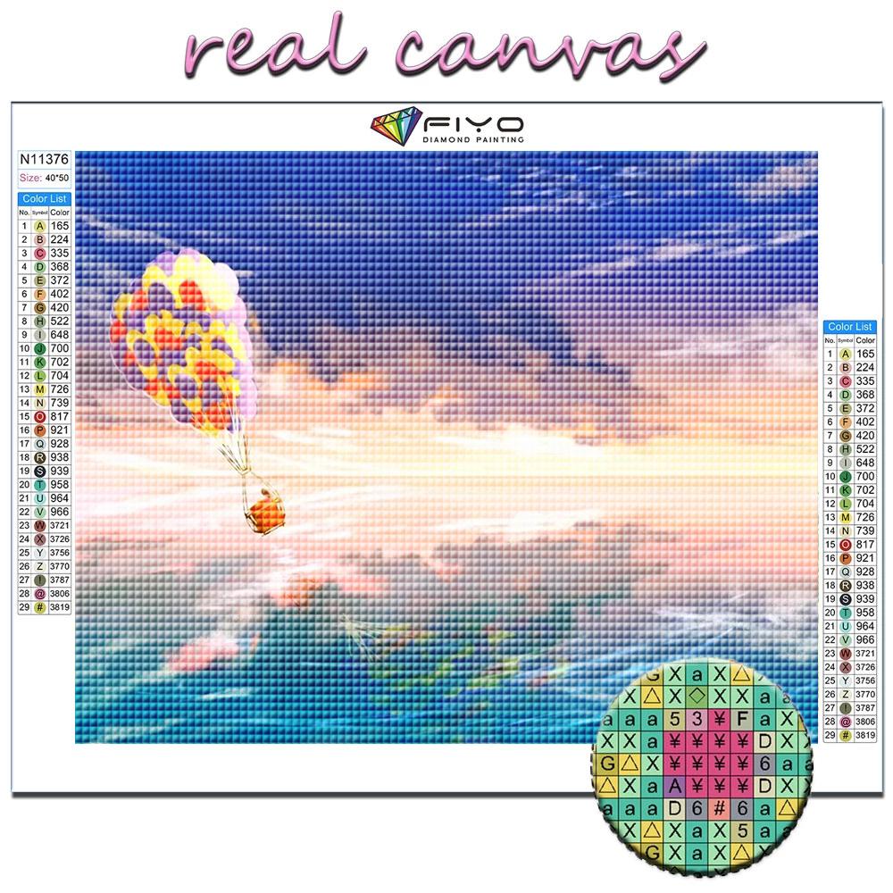 5D DIY Diamond Painting Cross Stitch Hot Air Balloon Diamond Embroidery Mosaic Wall Art Home Decoration