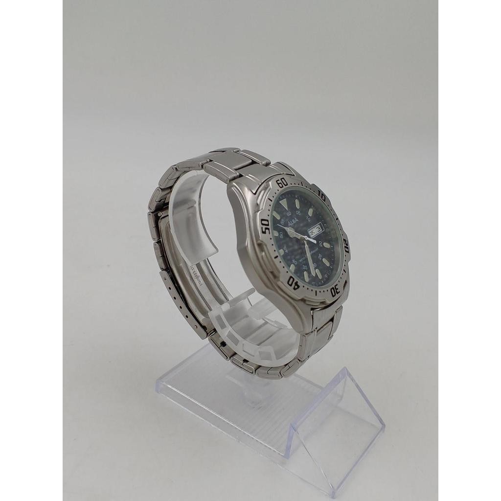 Used SEIKO V743-8B60 ALBA Quartz