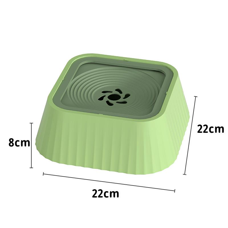 

1pc Dog Water Bowl No Wet Mouth Floating Buoyancy Dispenser Cat Neck Care Pet Anti Slip Anti Tip Over Stable зелёный