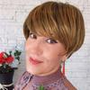 Short Layered Wig Knot-free Heat Dissipation Beauty Supplies Mixed Brown Layered Cut Short Wigs