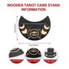 Wooden Tarot Card Case with Card Stand Tarot Case Tarot Stand Card Stand Oracle Card Case (Sacred Eye)