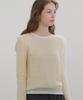 ANDNEEDS Boat Neck Sheer Knit (Ivory)