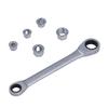 72 Tooth Ratchet Wrench Set Fixed Double Head 14 19mm Socket Multi Functional Torsion Tool