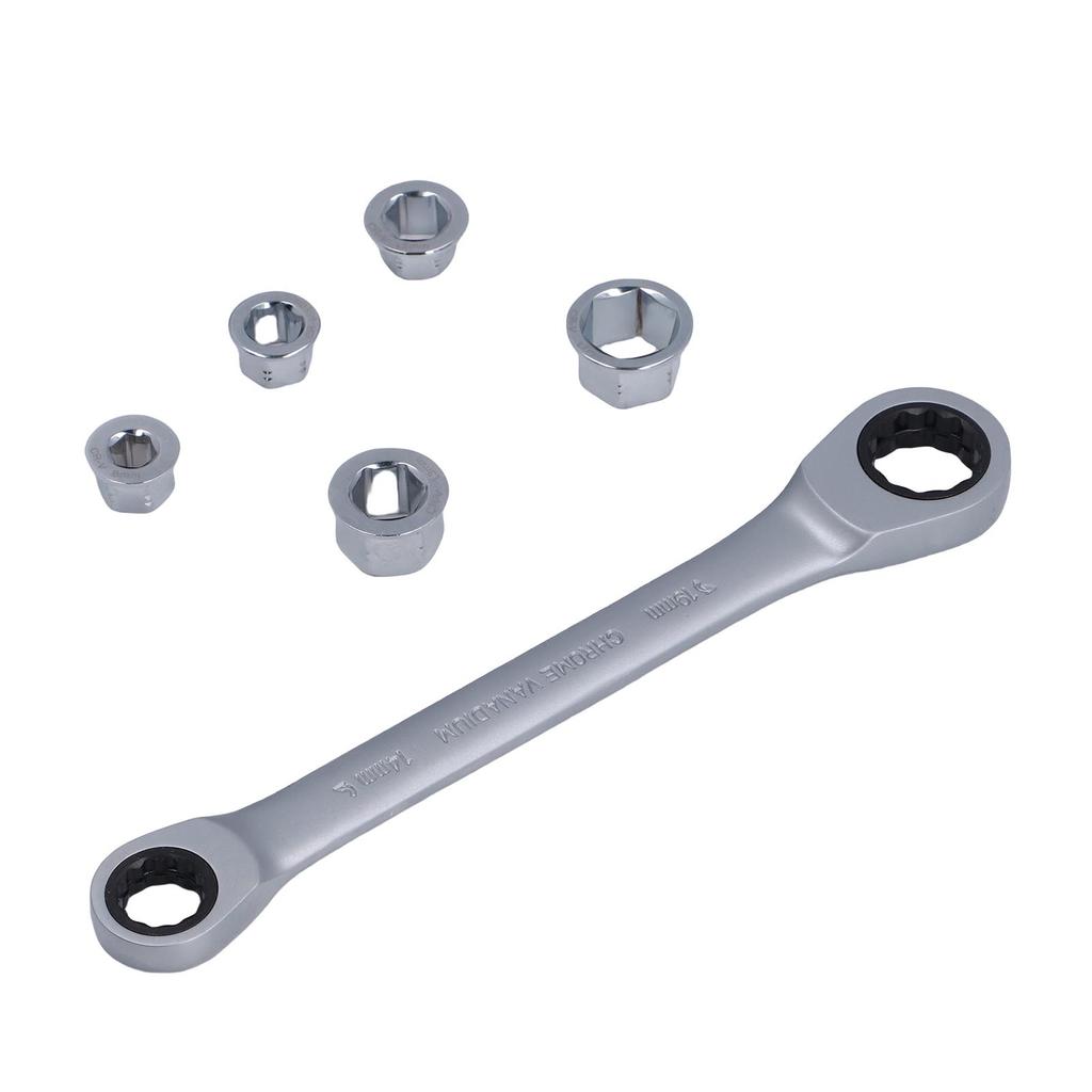 72 Tooth Ratchet Wrench Set Fixed Double Head 14 19mm Socket Multi Functional Torsion Tool