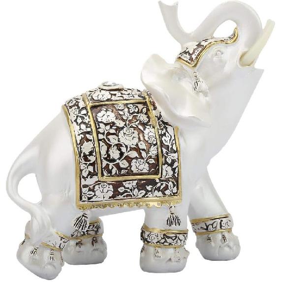 EBTOOLS Elephant Statue Ornament, 5.5x5.3x2.6   Decorative Elephants Statue Vintage Exquisite Elephant Model Ornaments Statue Craft Gift
