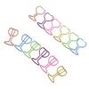 30Pcs Wine Glass Shape Paper Clip Small Metal Paper Clamp File Organiser Clip Metal Book Marker Clips for Office School