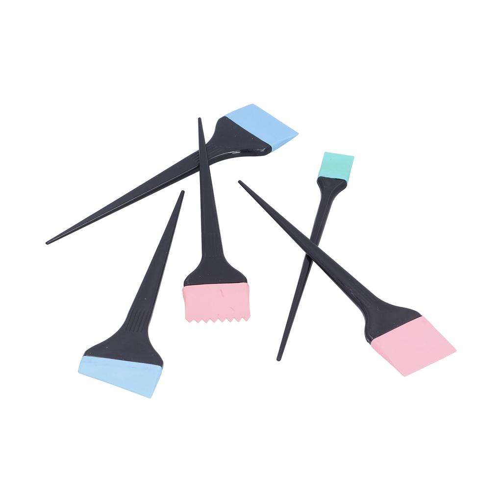 6pcs Silicone Hair Dye Brush Home Barber Shop Hair Treatments Coloring Brush Set