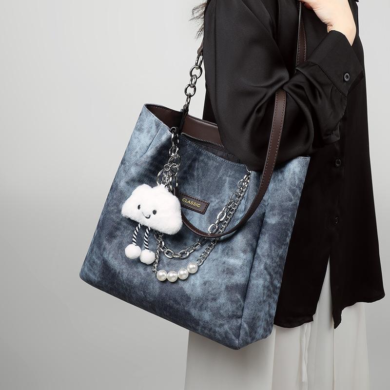 Tote Bag Women's New Style Women's Bag High End Single-shoulder Portable Large Capacity Commuting Bag Large Bag