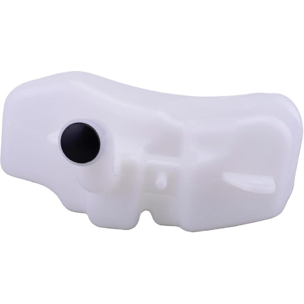 Mallofusa Motorcycle Radiator Water Coolant Reservoir Overflow Tank Replacement Accressory Fit for Kawasaki Ninja 400 2018-2022 White