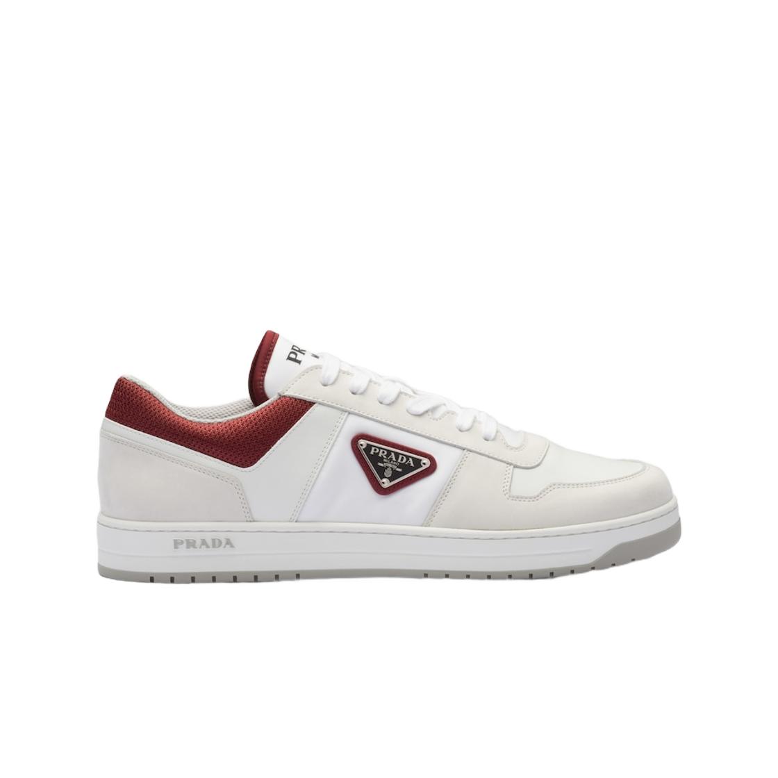 

Prada Downtown Re-nylon Sneakers White Garnet UK 6