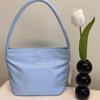 Korean Niche Design Portable Tote Bag Letter Embroidered Nylon Bag Small Square Bag
