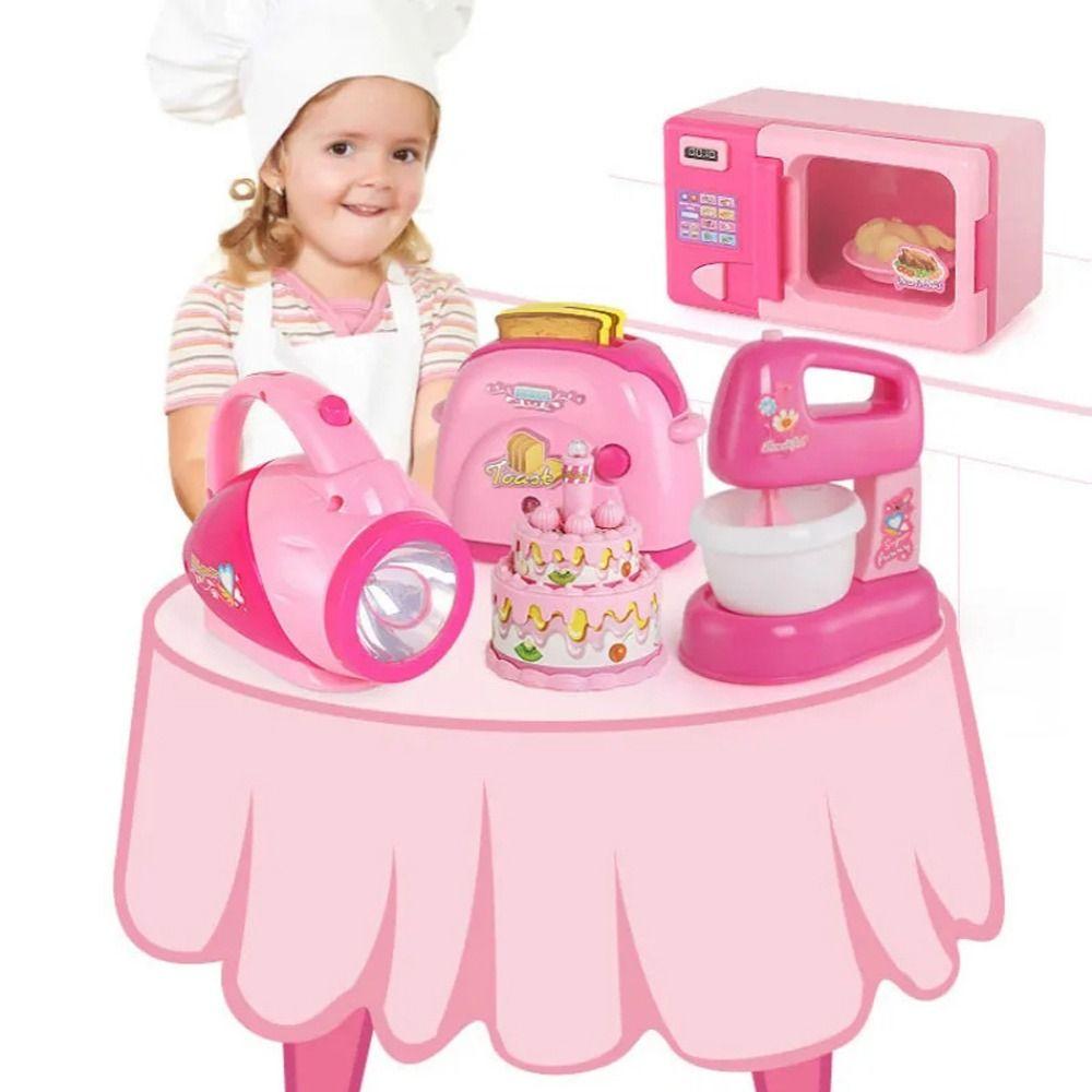 Vacuum Cleaner Household Appliances Toys Coffee Machine Kitchen Toys Pretend Play Set For Children