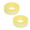 2Pcs 2.2in Silicone Tires Insert Double Layer Hollow Tires Liners for 1 10 Crawler Cars Yellow