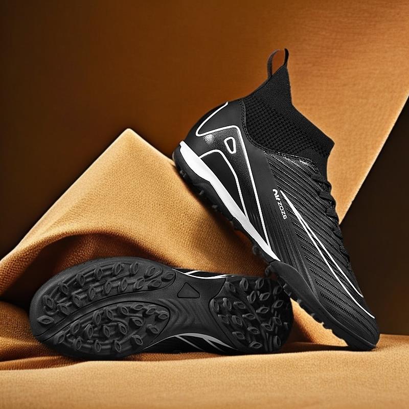 Chaussures de Football FG/TF Society Homme Chaussures de Football Gazon Antidérapantes Entraînement Extérieur Crampons Baskets Futsal Chaussures de Sport Enfant