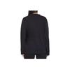 Moncler Monochrome Crystal Logo Crew Neck Long Sleeve Sweatshirt Women sweatshirt Black 8G00053899TR999