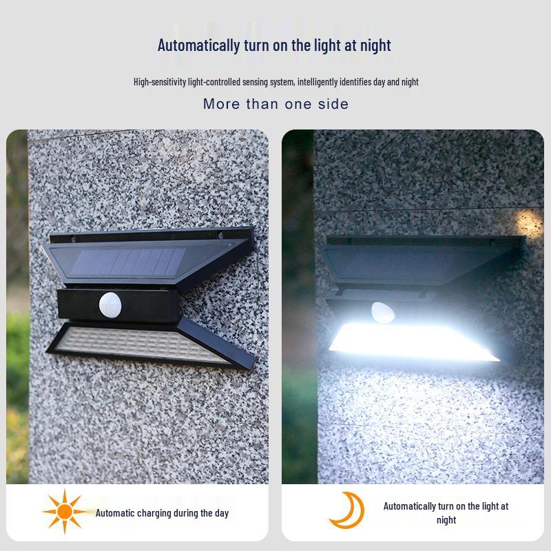 Super Bright Outdoor Waterproof LED Solar Wall Lamp with Motion Sensor