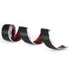 4M Universal Body Side Molding Belt Exterior Protector Roll Black Chrome For Pick Up Truck