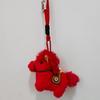 Cute Student Bag Pendant Keychains Year of the Horse Mascot Get Rich Immediately Plush Pony Stuffed Toy Bag Charm