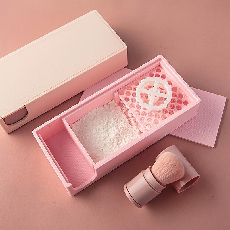 Polymer Clay Cutter Anti-Stick Starch Box With Brush Soft Ceramic Powder Storage Box Diy Earrings Jewelry Auxiliary Tools