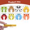 8pcs Animal Clamp Protectors for Doors for Room Doors and Sliding Doors