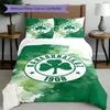 3pcs Duvet Cover Set (1*Duvet Cover + 2*Pillowcase, Without Core), Panathinaikos FC Print Bedding Set, Bedroom Decor, All‑Season, Gift