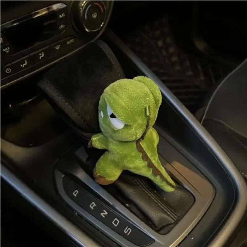 Cute Cartoon Car Handbrake Grip Covers Gear Shift Knob Cover Handle Plush Sleeve Winter Soft Warm Hand Brake Dino Corgi Ass