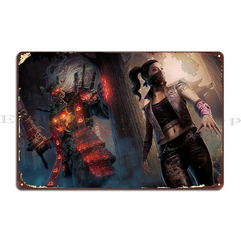 Dbd Yui And Oni Metal Plaque Decoration Party Club Bar Personalized Create Tin Sign Poster