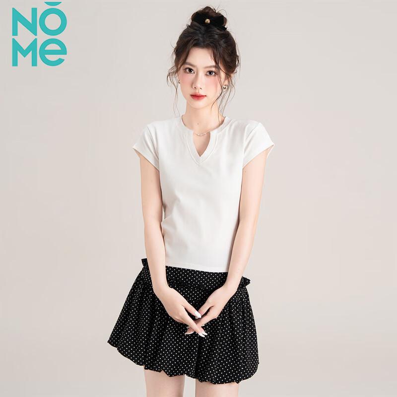 NOME Women s Slim-Fit V-Neck Short Sleeve T-Shirt S