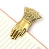 Hand Shape Metal Bookmarks Page Holder Clip Decorative Paper Clip Scrapbooking Page Clip for Reading Journaling Painting