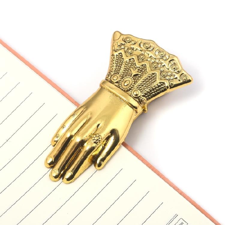 Hand Shape Metal Bookmarks Page Holder Clip Decorative Paper Clip Scrapbooking Page Clip for Reading Journaling Painting