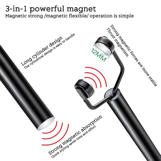 Yousheng 3-in-1 Nail Art Magnet Compact Design Portable Y-Shaped Double Head Magnetic Manicure Tool Multifunctional Nails Design Tools