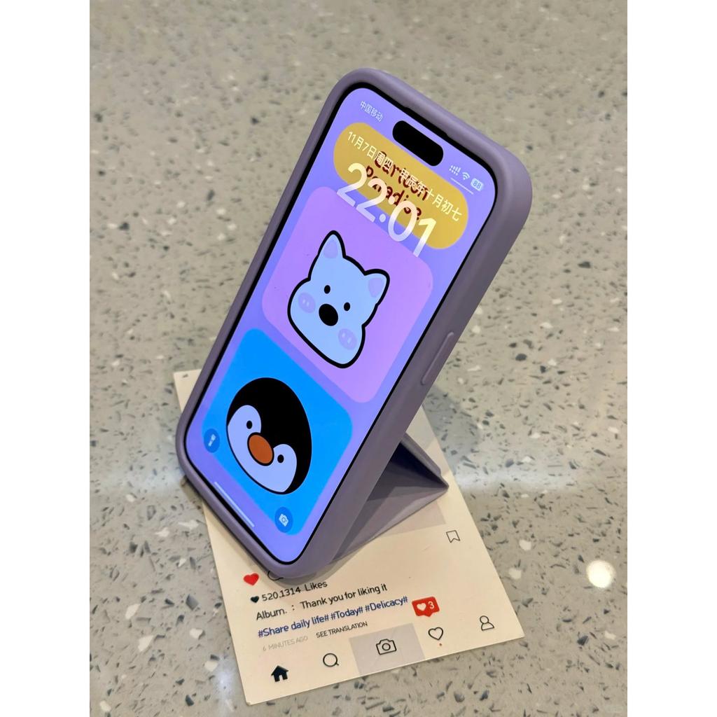 Cute Cartoon Flip Magnetic Suction West Highland Folding Bracket IPhone 16/15 Mobile Phone Case Suitable for Apple 14/13