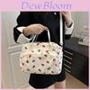 Petit Sac bandoulière en velours côtelé pour femme avec imprimé fraise Sac à bandoulière décontracté pour un usage quotidien