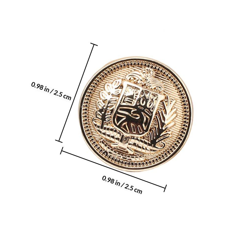 30Pcs Creative Zinc Alloy Metal Buttons Simple Elegant Design for Sewing DIY Clothing Decoration Coat Shirts Windbreaker Sweater