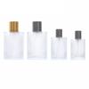 50Ml/100Ml Screw Top Sandblasted Glass Perfume Bottle Liquid Spray Empty Bottle Frosted Dispenser Bottle Makeup Sub-Bottling