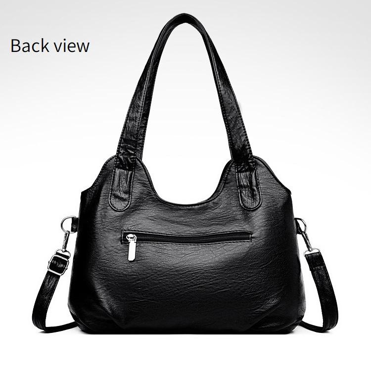 Faux Fur Handbags Large Capacity Soft Leather Handbags for Ladies